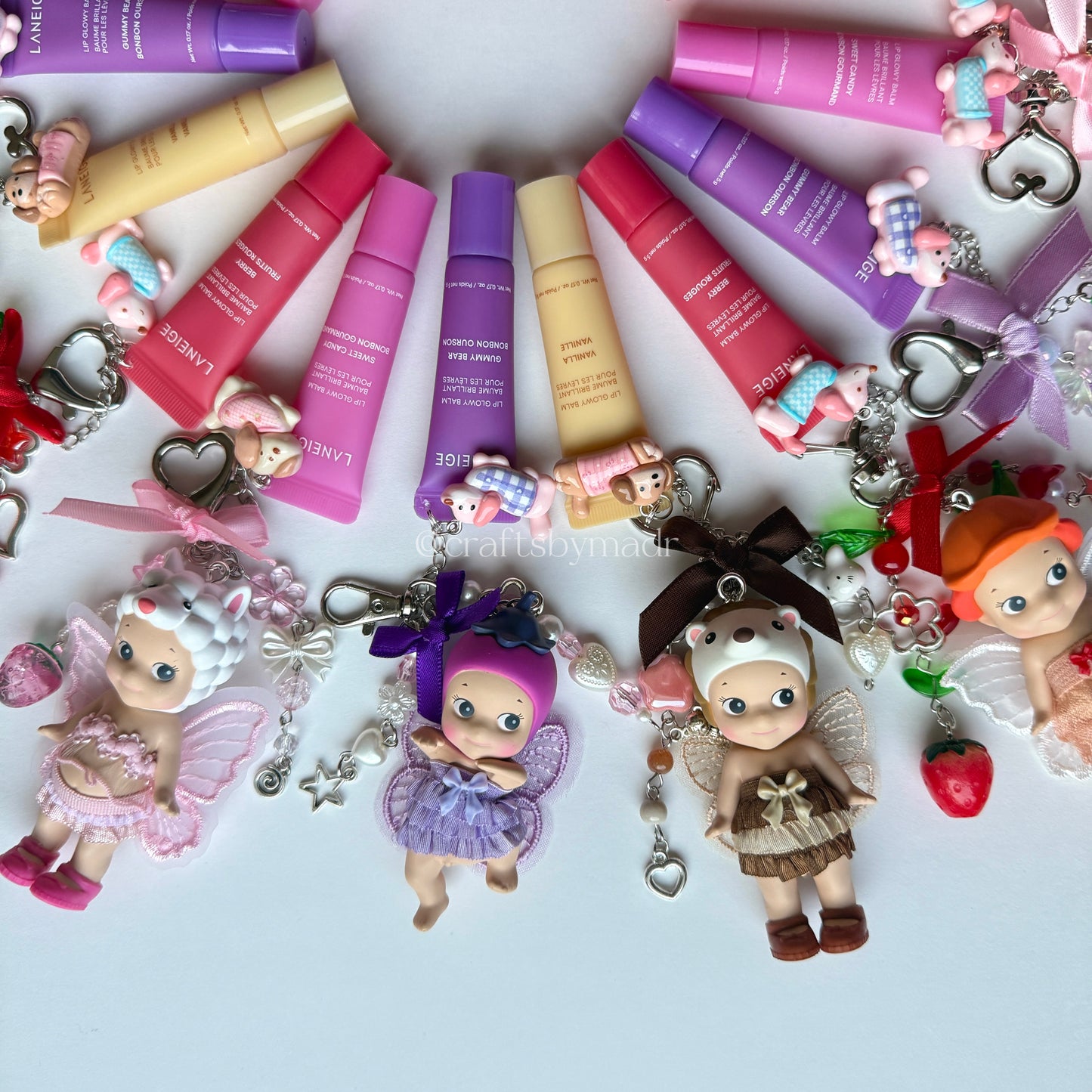 sonny angel x lip balm keychains ✨