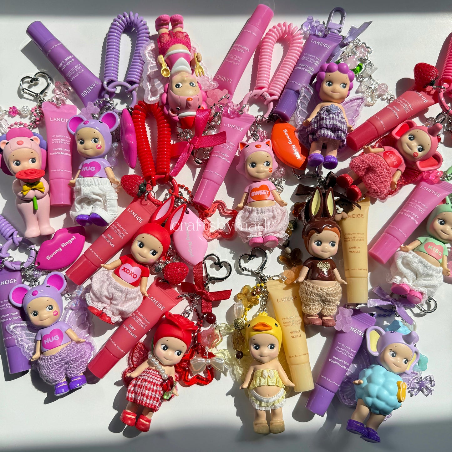 sonny angel keychains with lippies