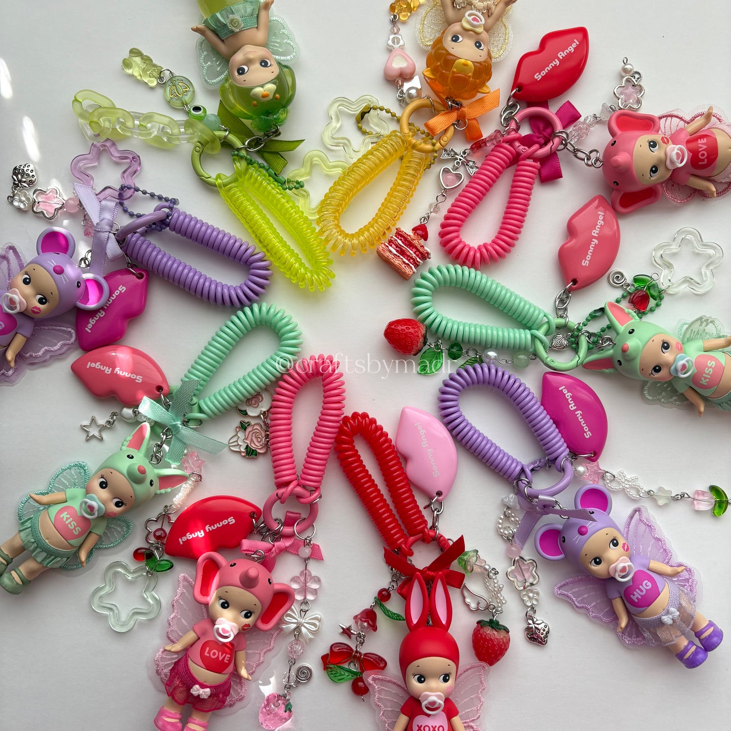 kiss kiss & candy store custom keychains 🎀