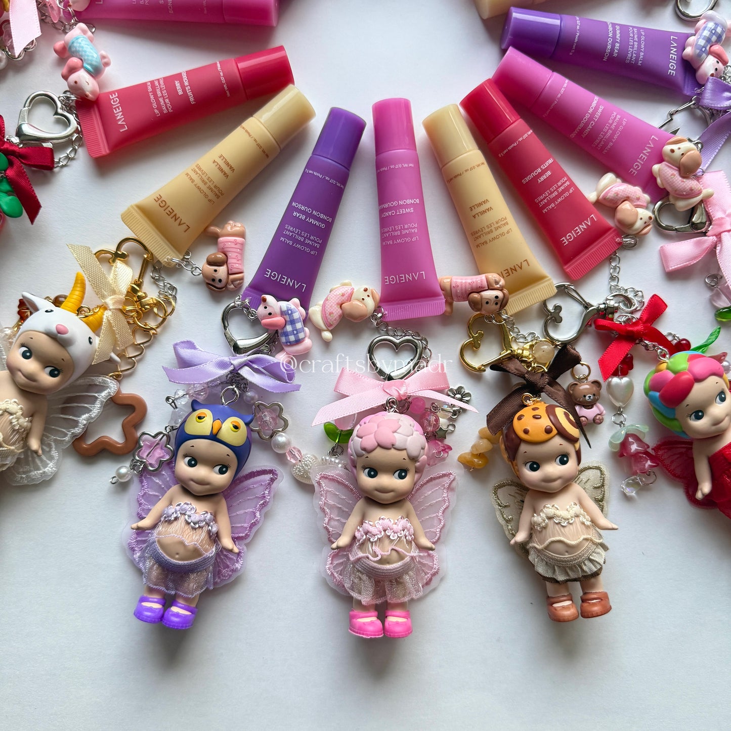 sonny angel x lip balm keychains ✨