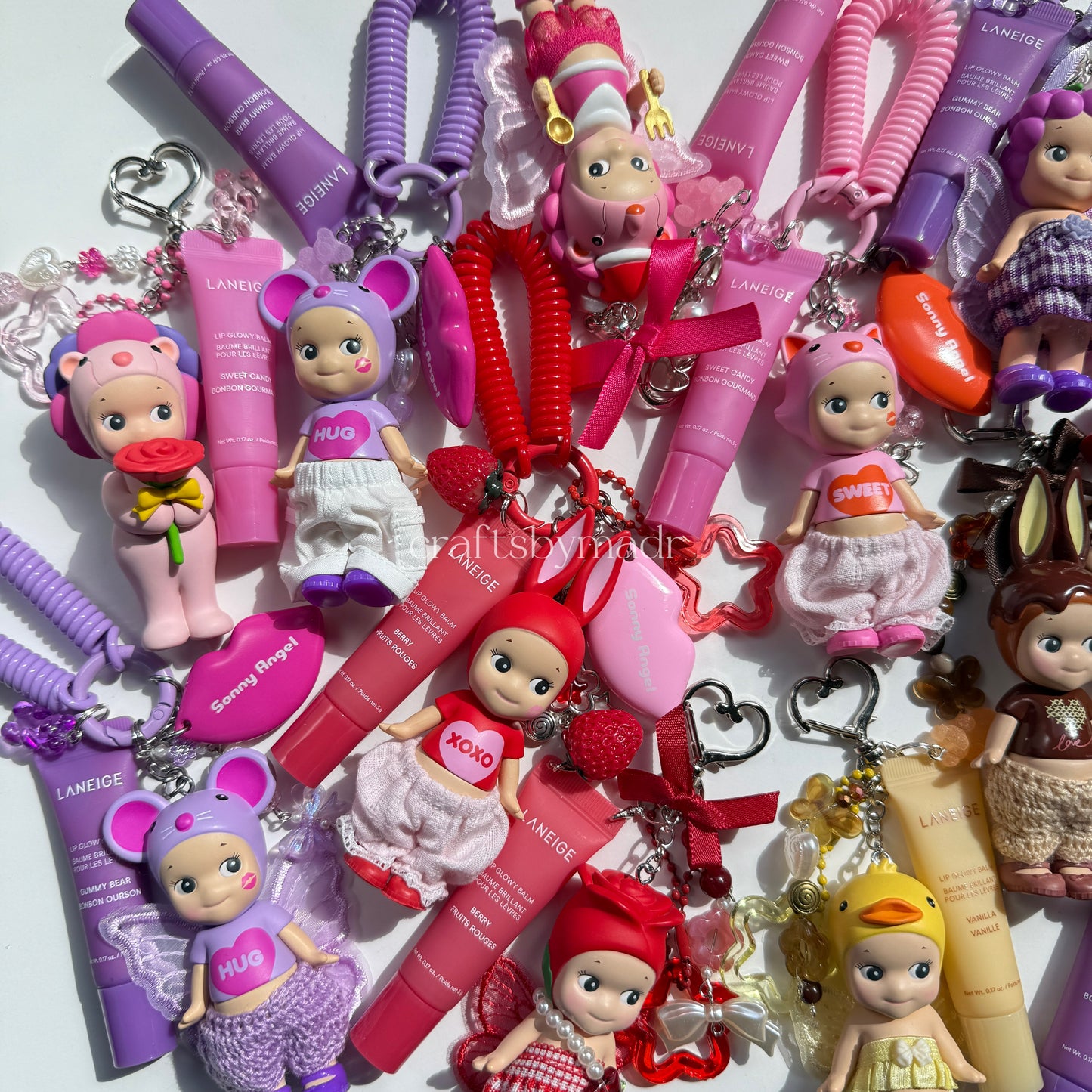 sonny angel keychains with lippies
