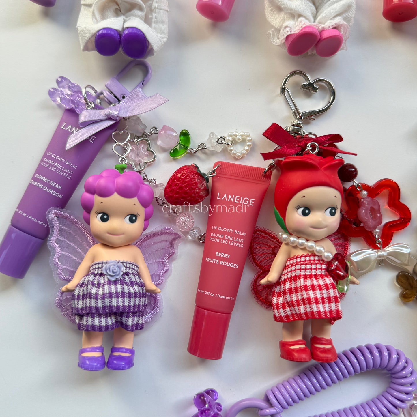 sonny angel keychains with lippies