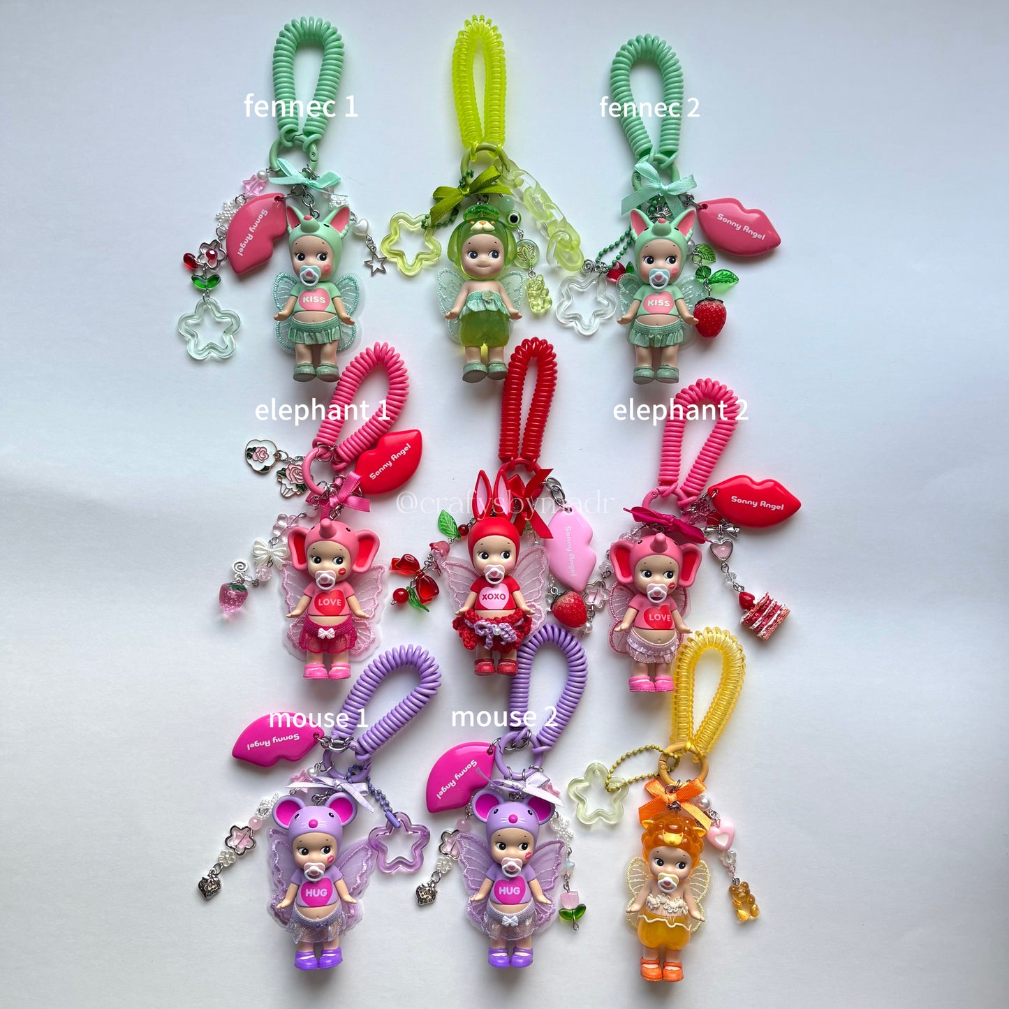 kiss kiss & candy store custom keychains 🎀