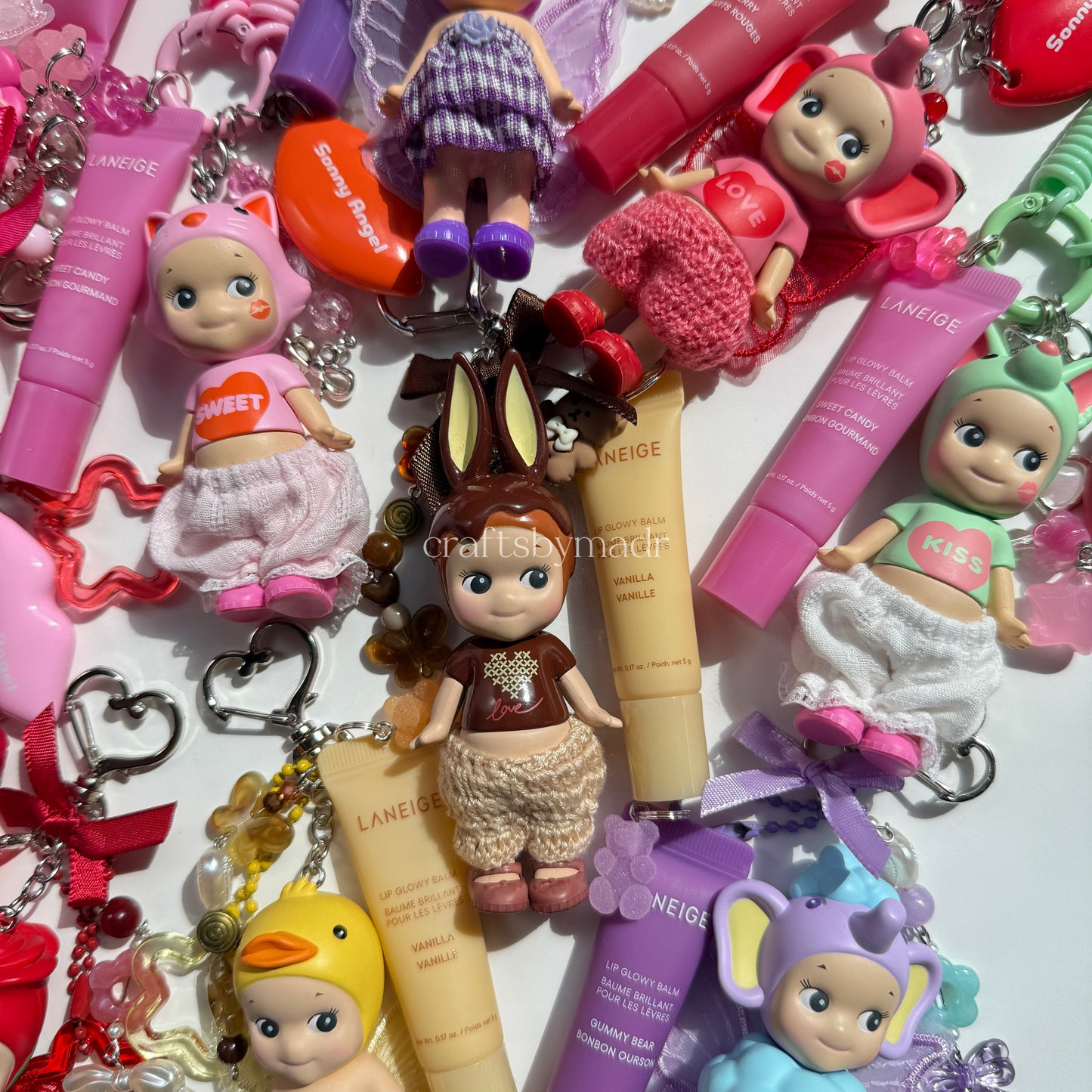 sonny angel keychains with lippies