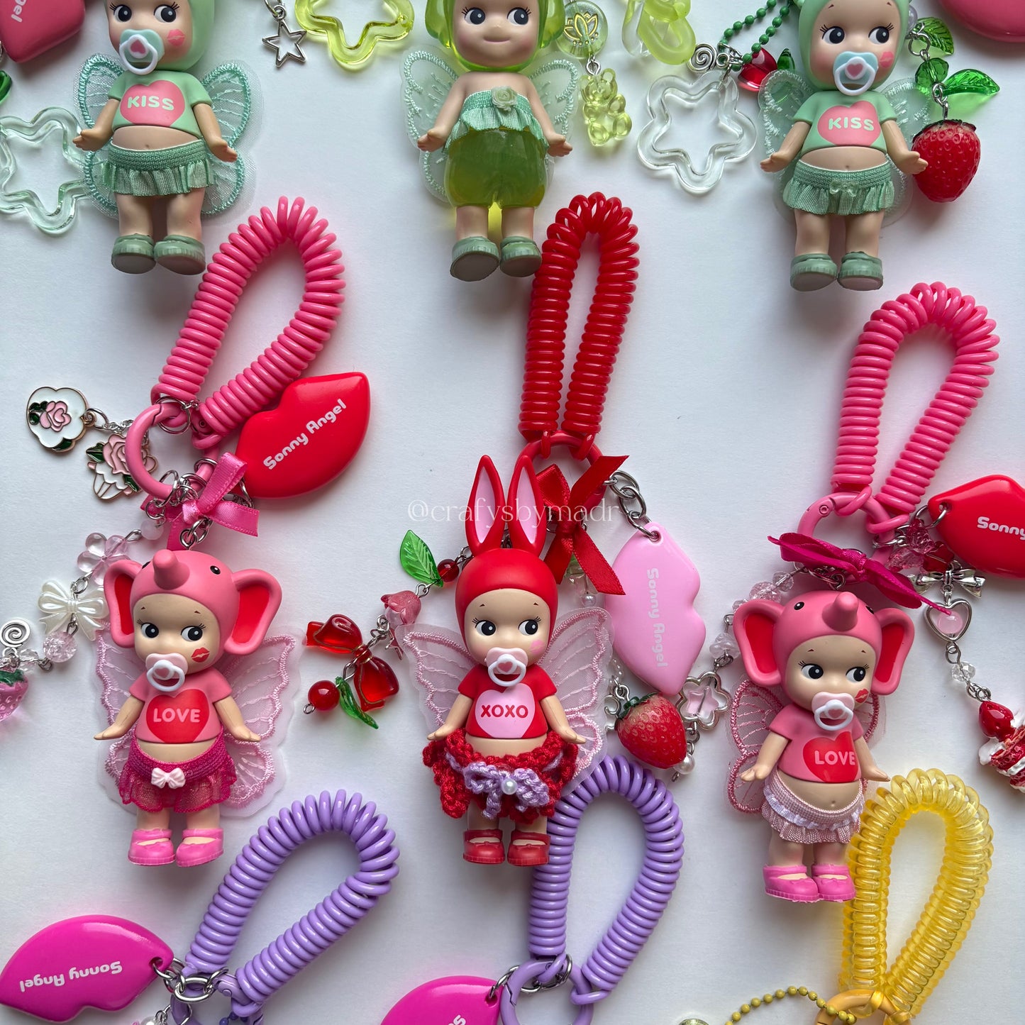 kiss kiss & candy store custom keychains 🎀