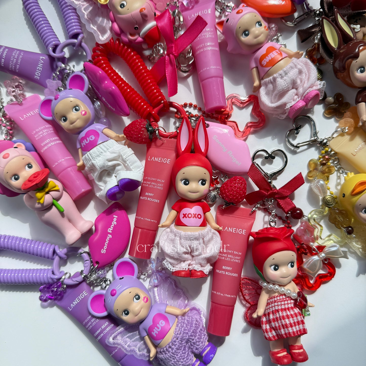 sonny angel keychains with lippies