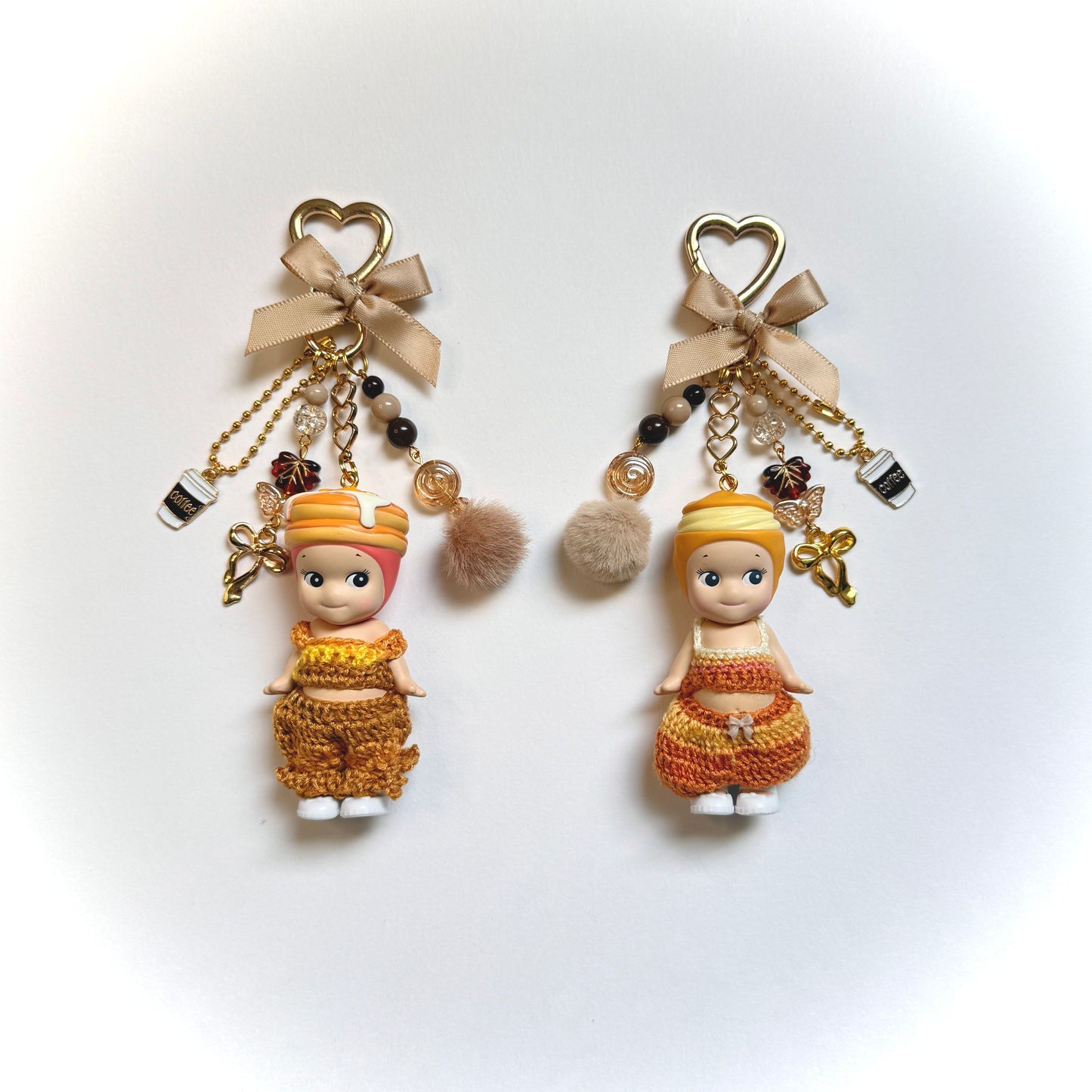 crochet keychains 🥞🥐✨