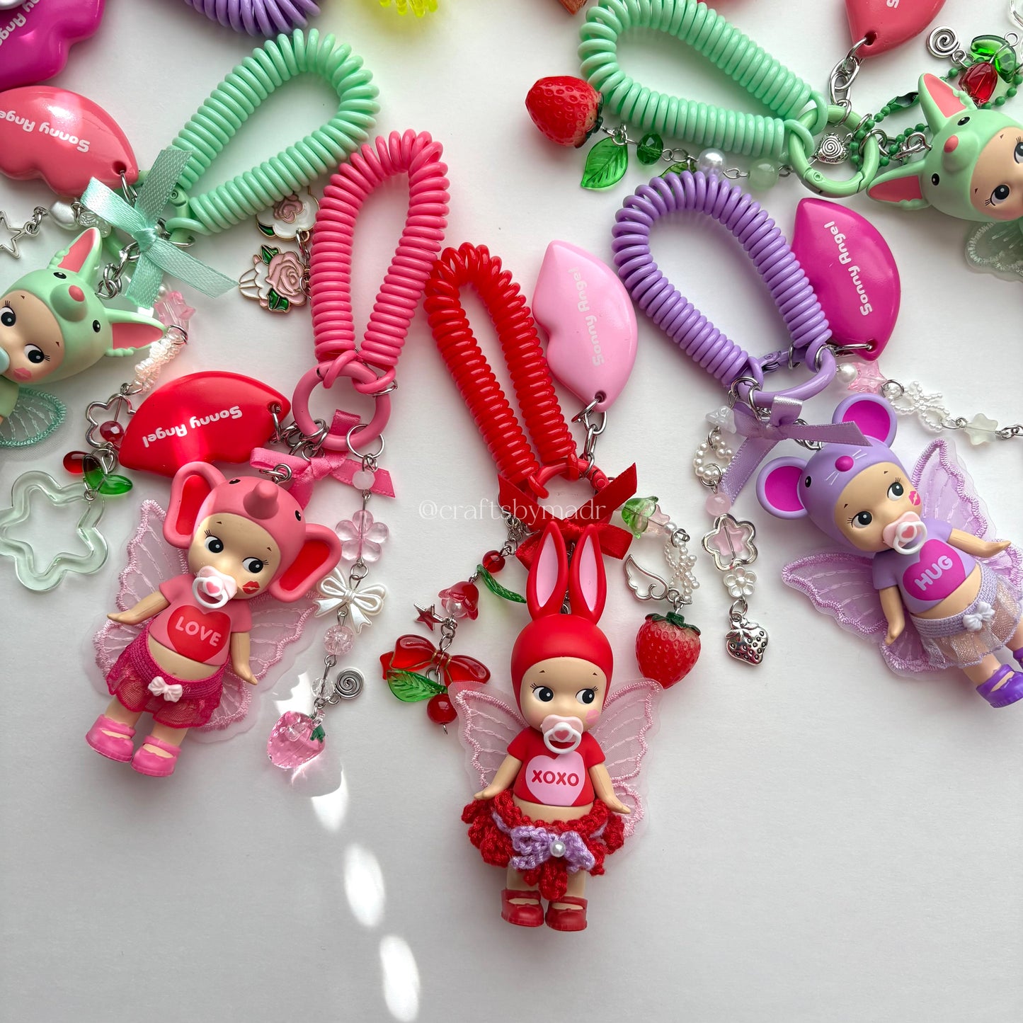 kiss kiss & candy store custom keychains 🎀