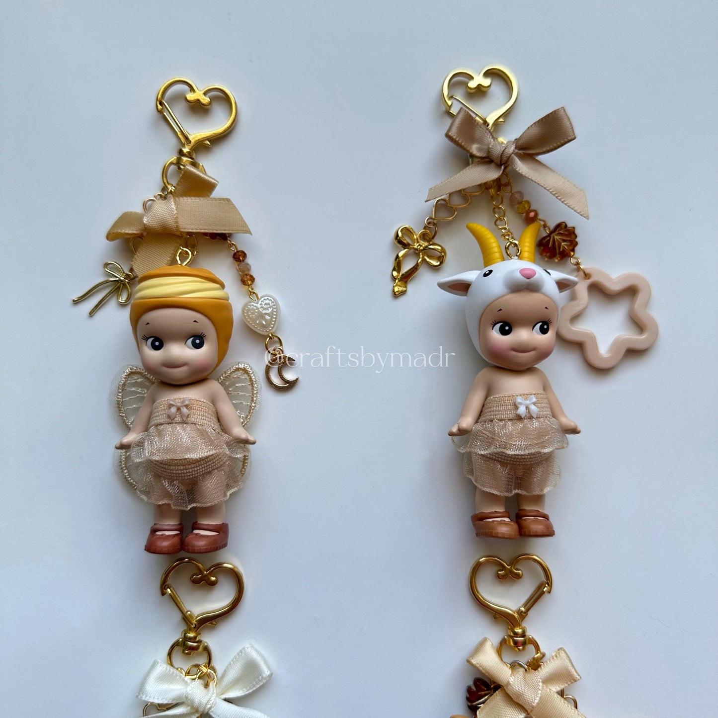 soft neutrals sonny angel keychains ✨