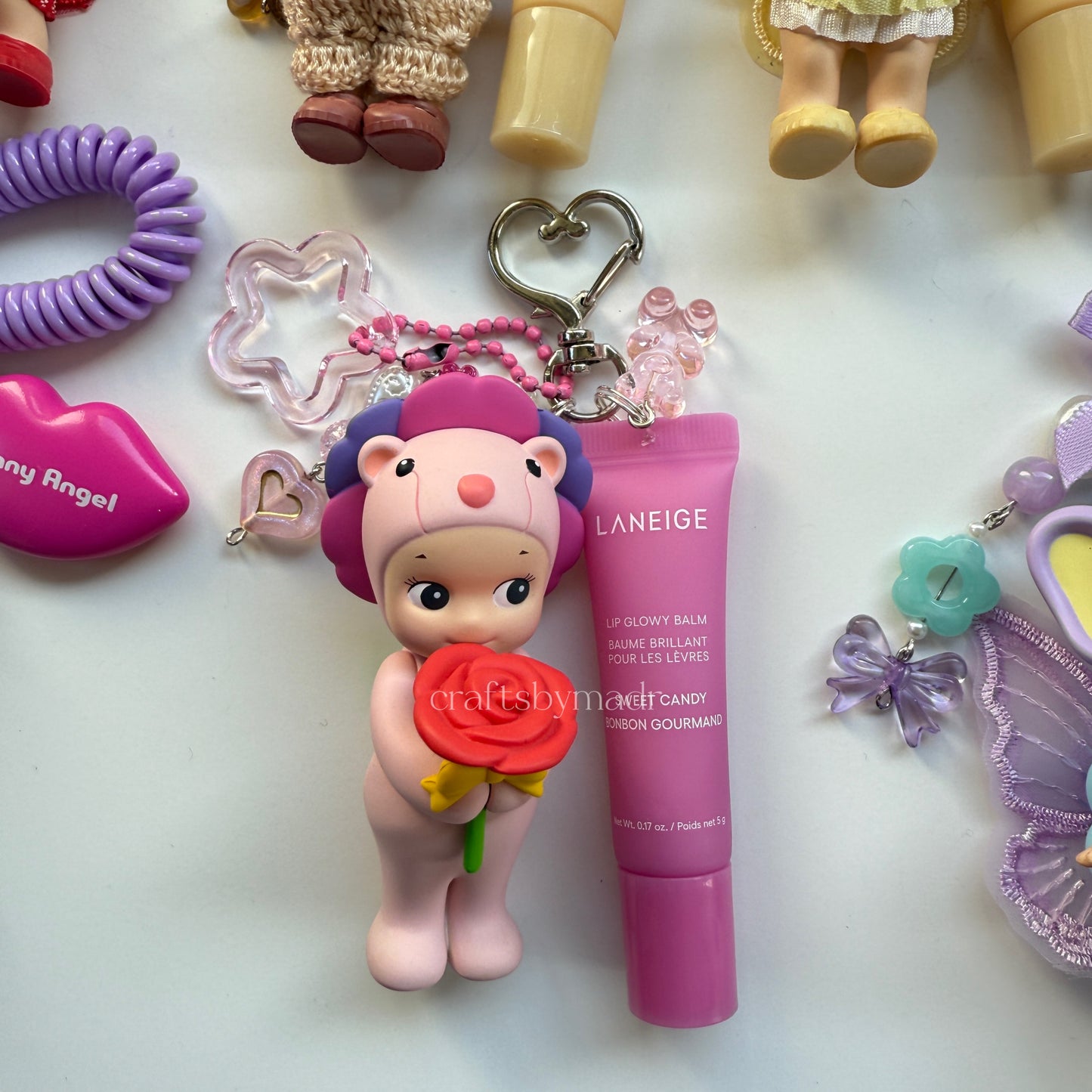 sonny angel keychains with lippies