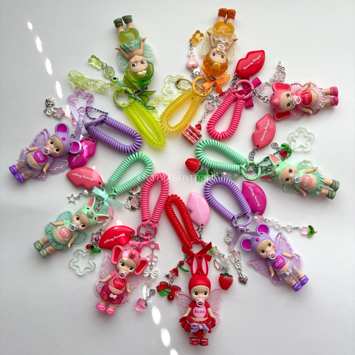 kiss kiss & candy store custom keychains 🎀