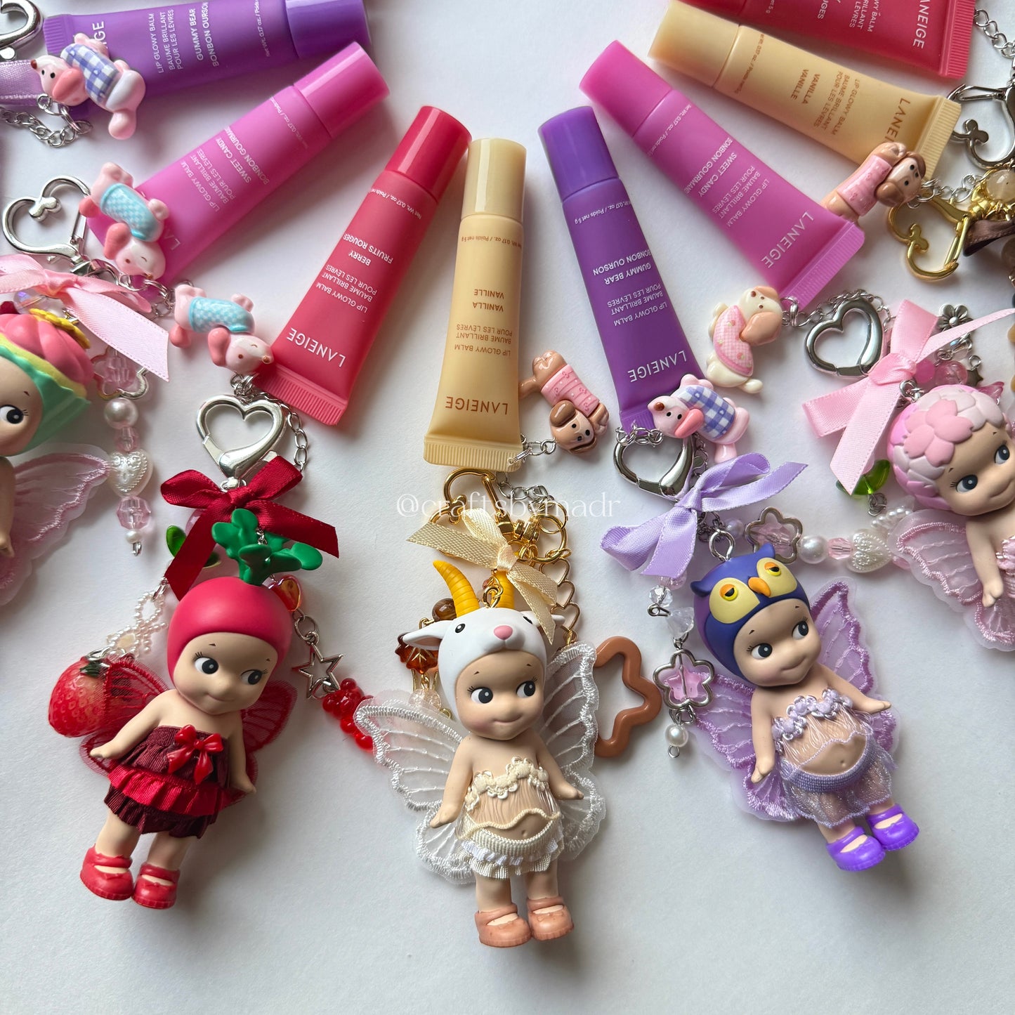 sonny angel x lip balm keychains ✨