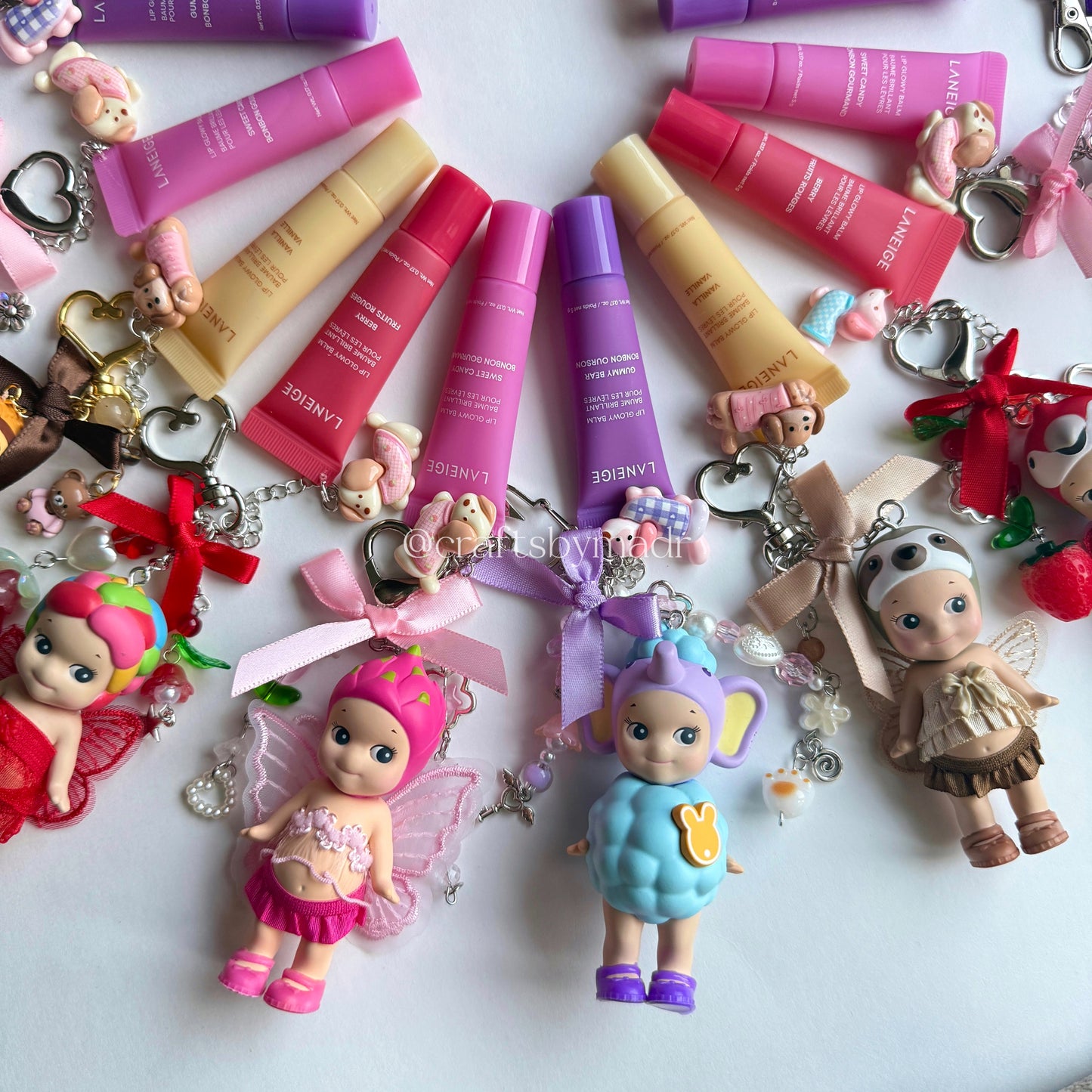 sonny angel x lip balm keychains ✨