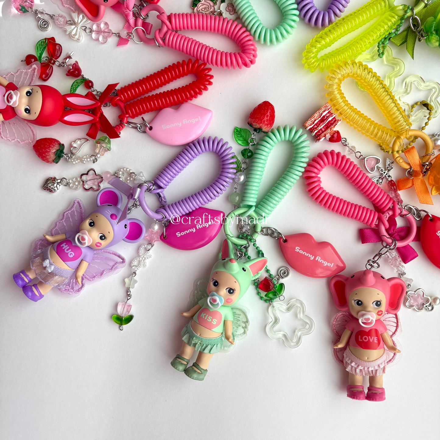 kiss kiss & candy store custom keychains 🎀