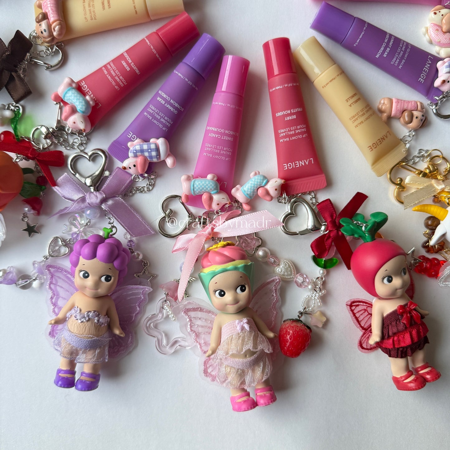 sonny angel x lip balm keychains ✨