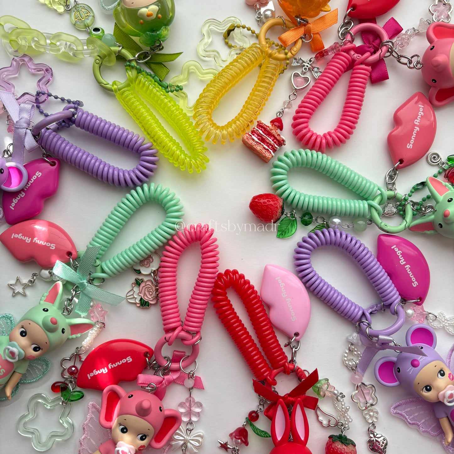kiss kiss & candy store custom keychains 🎀