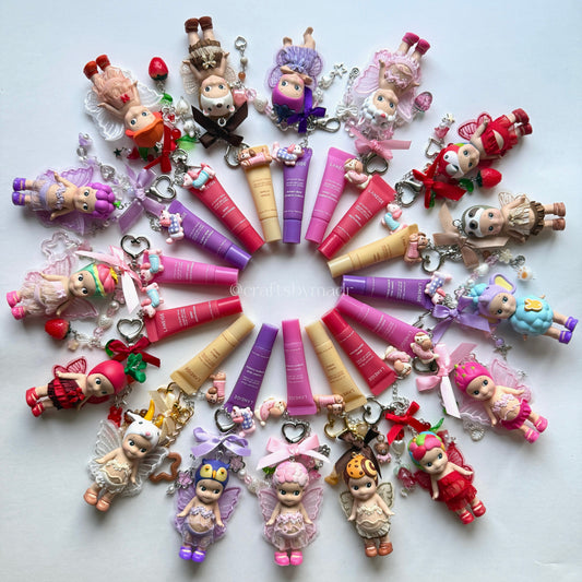 sonny angel x lip balm keychains ✨